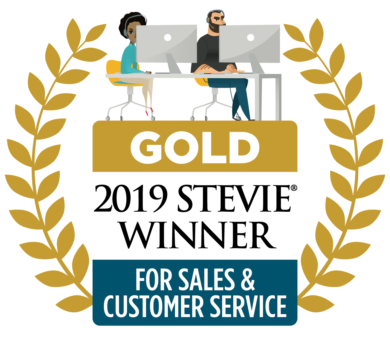 Stevie_Gold_2019 Gold Stevie Award Logo 2019
