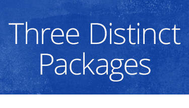 3 packages header Three Distinct Packages