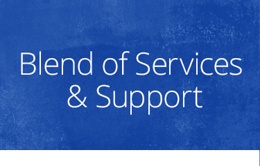 blend of services Blend of services & support