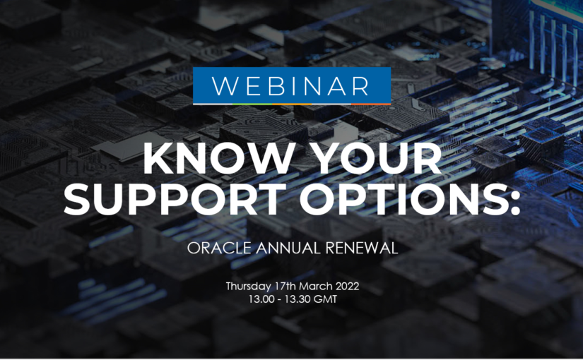 Know Your Support Options: Oracle Annual Renewal