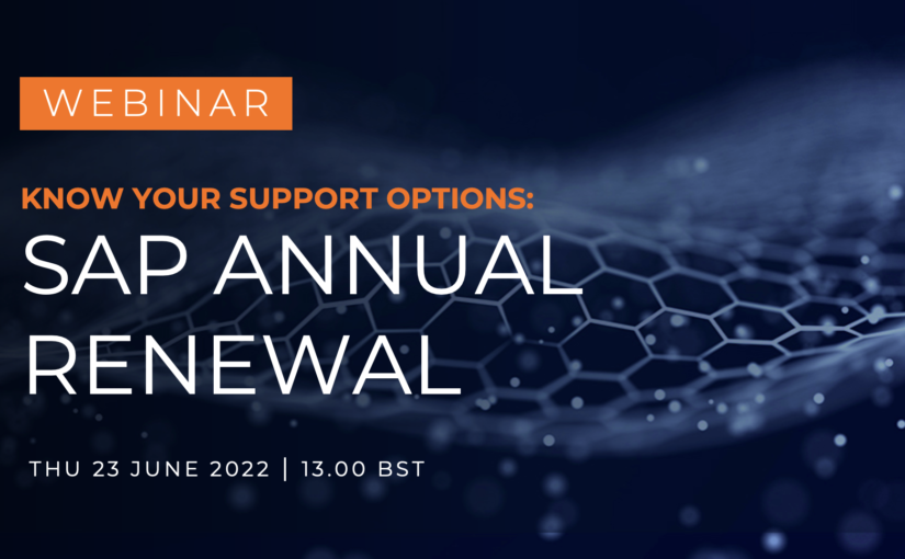Know Your Support Options: SAP Annual Renewal