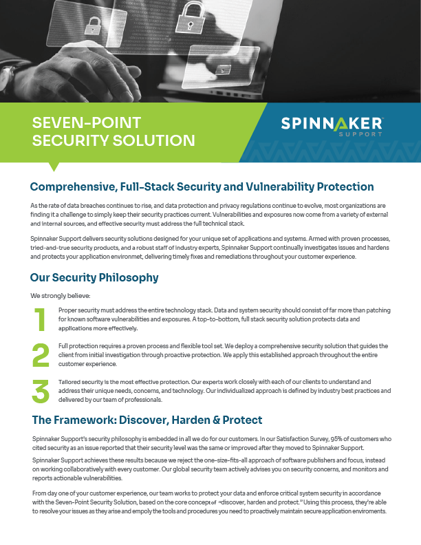 Spinnaker-Seven Point Security Solution