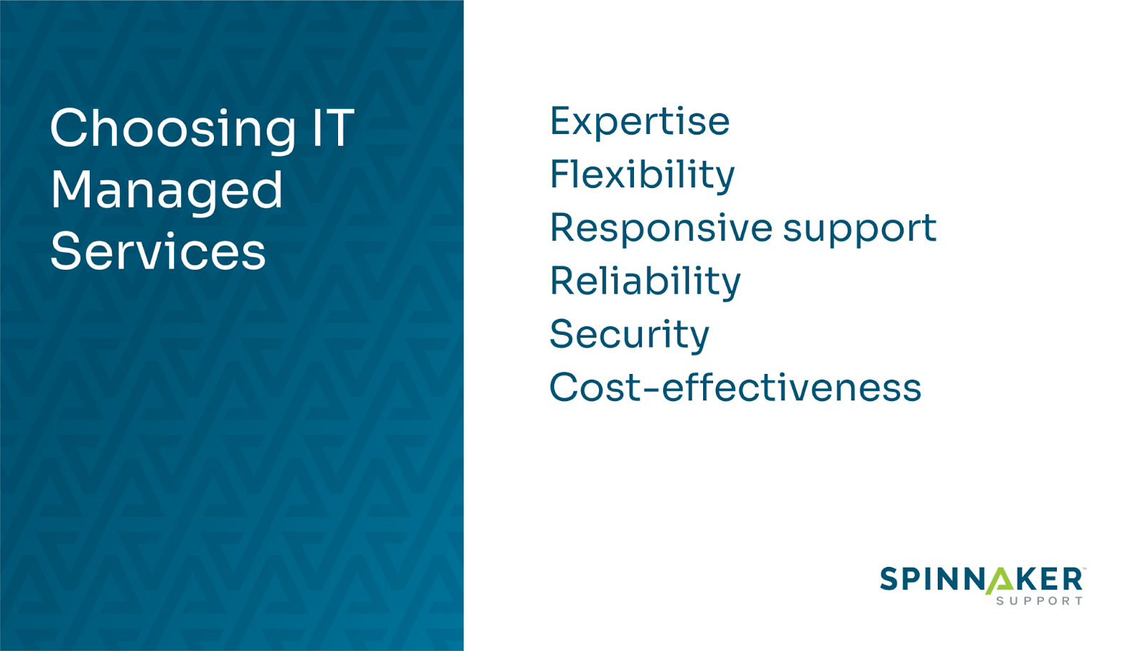 Criteria for choosing an IT managed service provider
