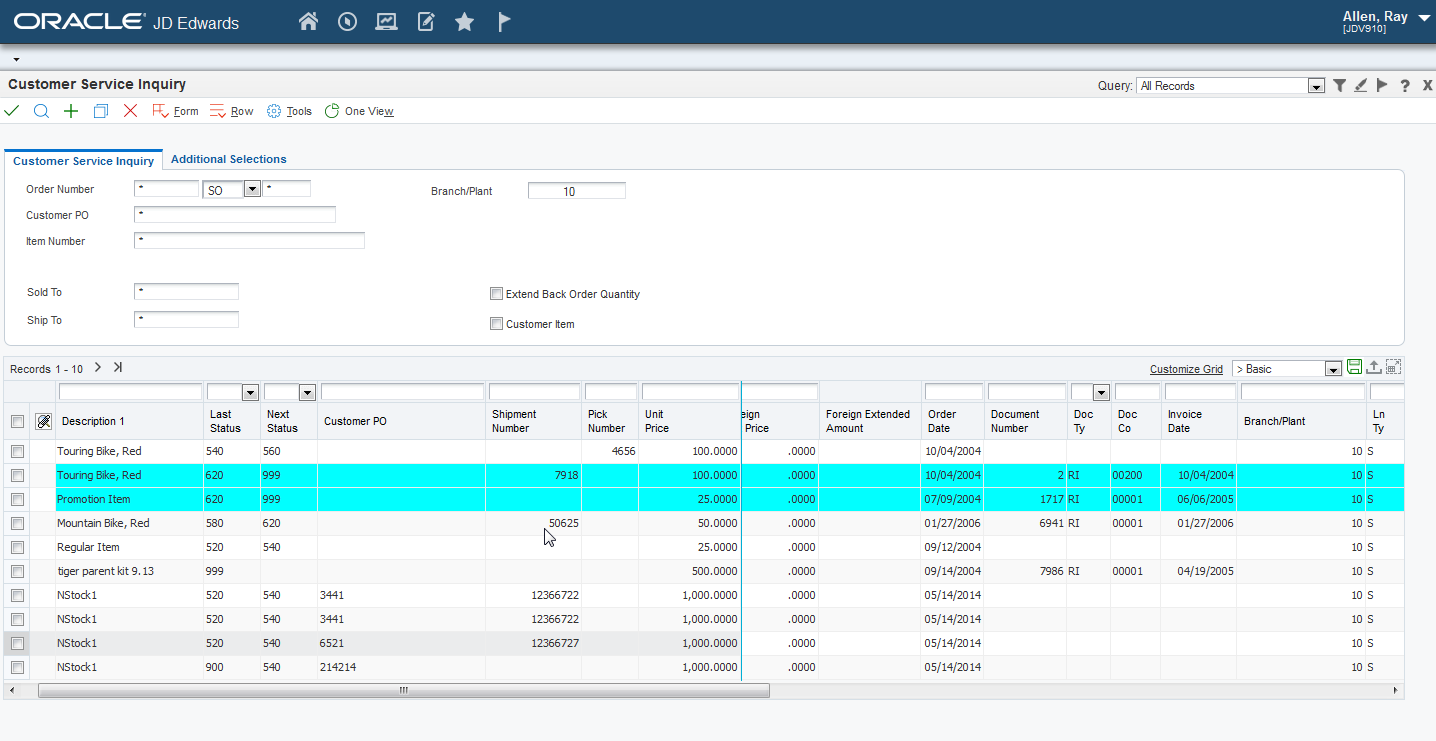  Image showing EnterpriseOne, an ERP system example from JDEdwards