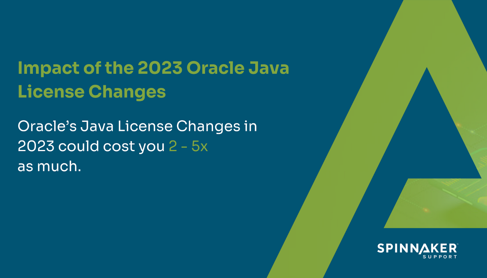 The biggest effect of the 2023 Oracle Java license changes