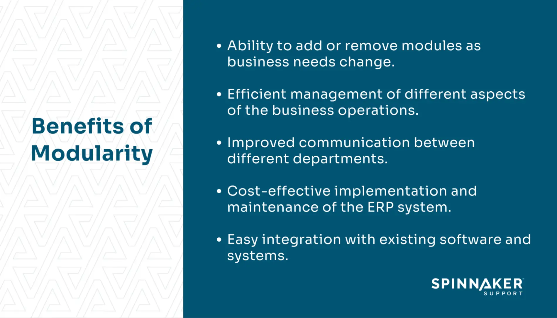 Benefits of modular ERP