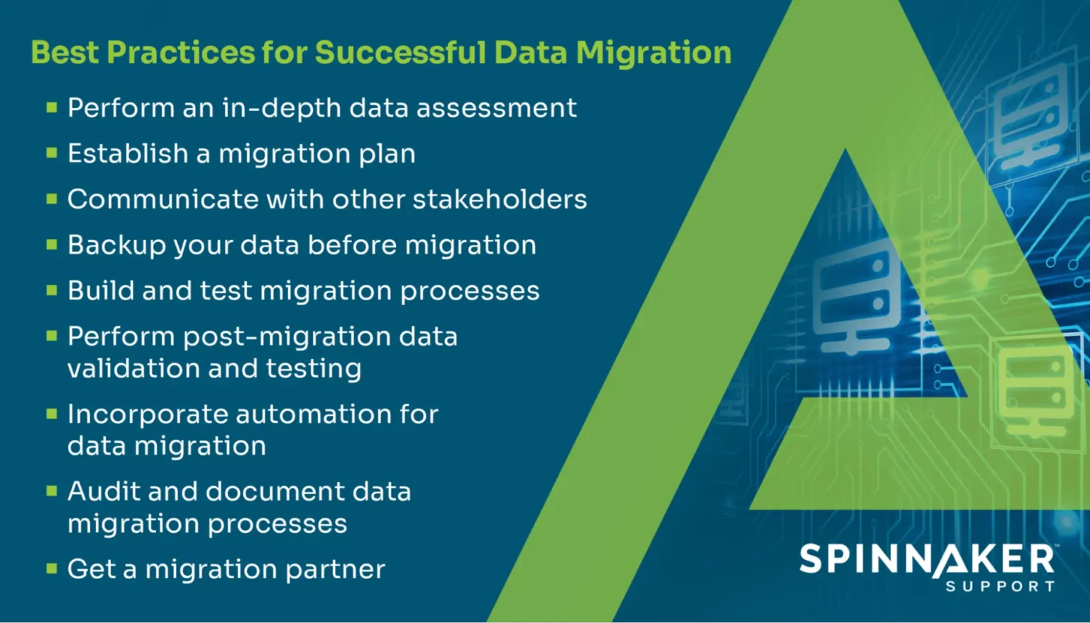 Implementing best practices for a successful data migration