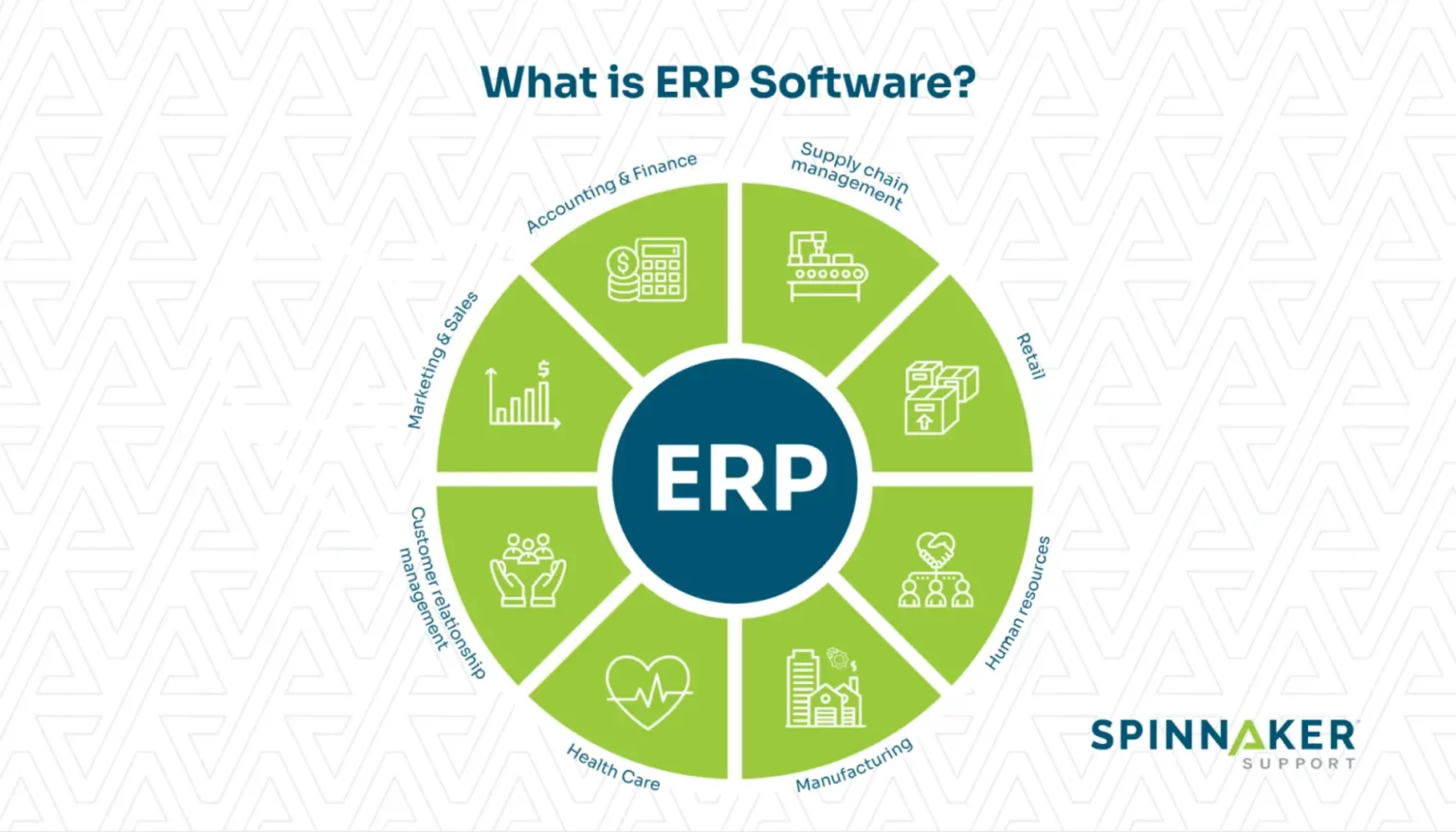 Graphic representation of ERP software