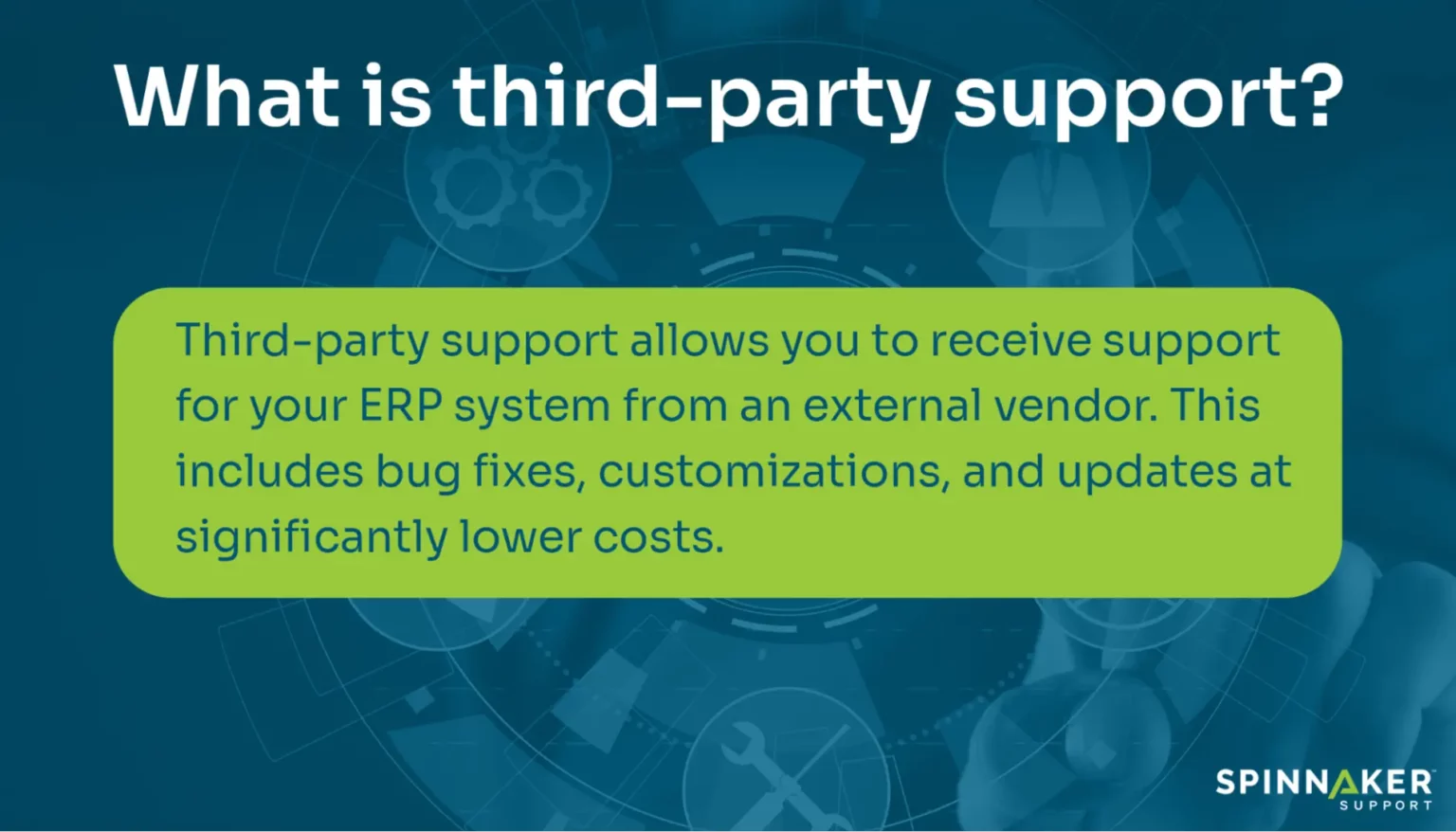 Definition of third-party support