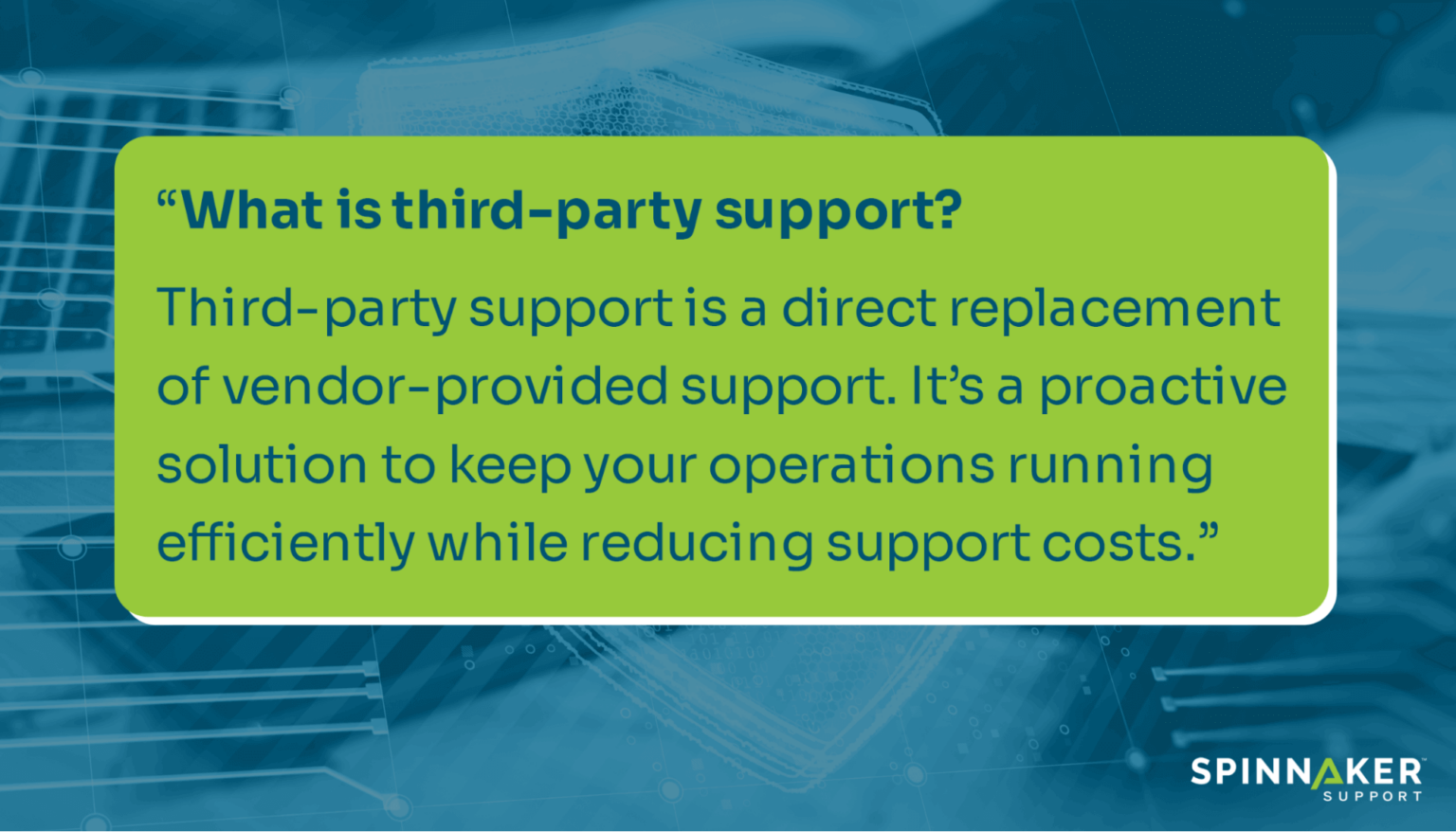 What is third-party support?