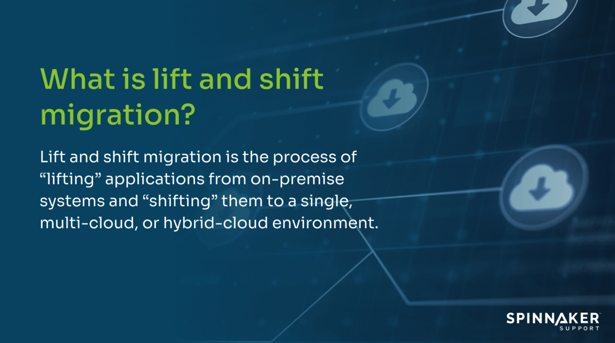 Lift and shift migration definition